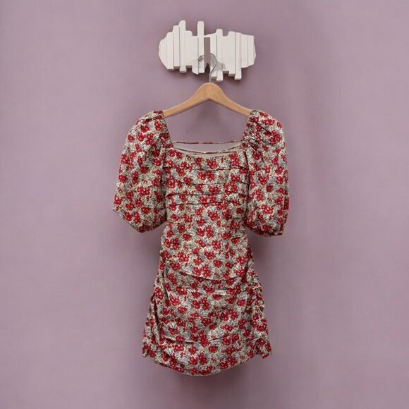 NWT ASTR Verina Dress Red Multi Floral - Picture 4 of 7